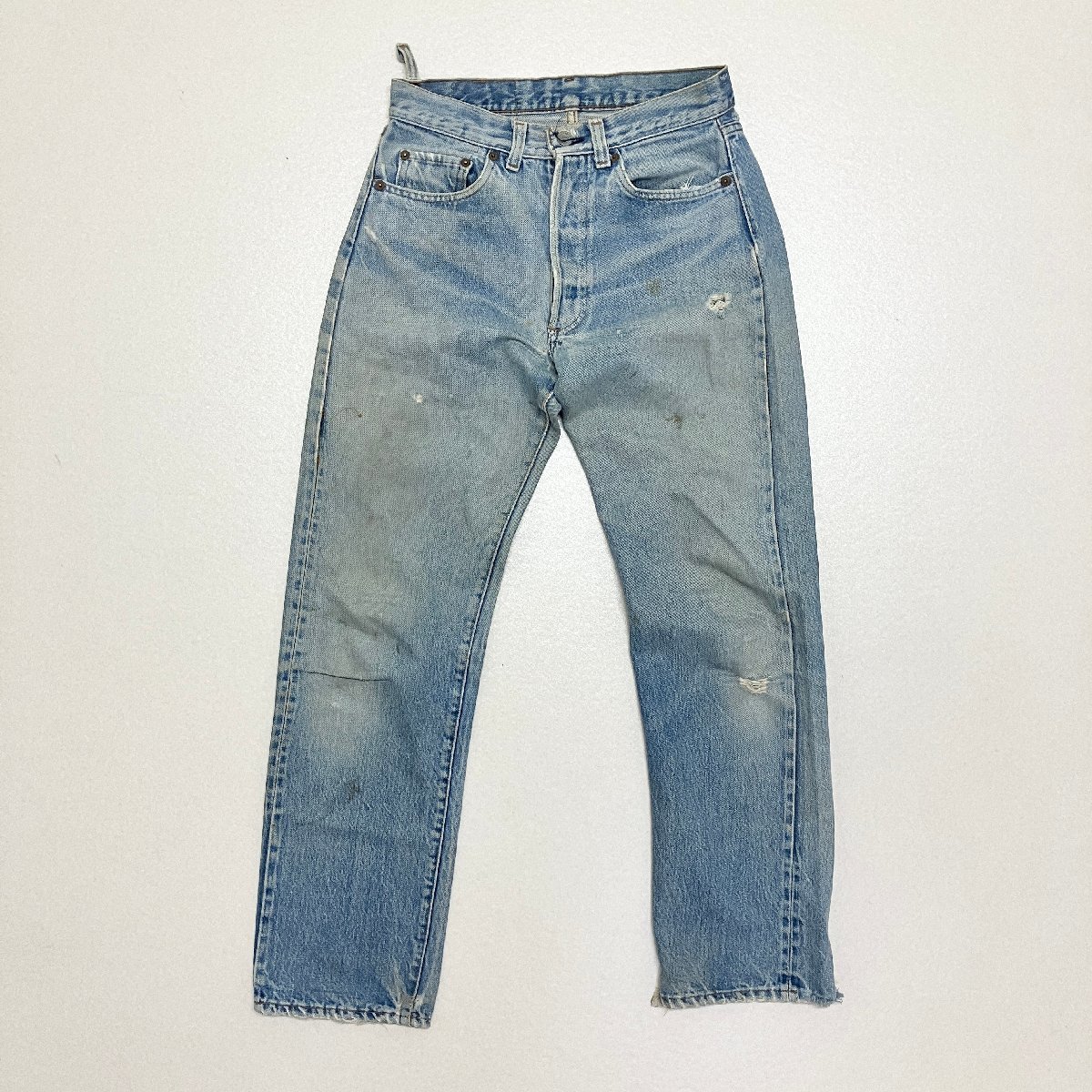 ●80s Levi's リーバイス ヴィンテージ ボタン裏653 旧16工場 デニムパンツ 赤耳 セルビッチ ボタンフライ USA製 ブルー系 メンズ 0.64kg●_画像1