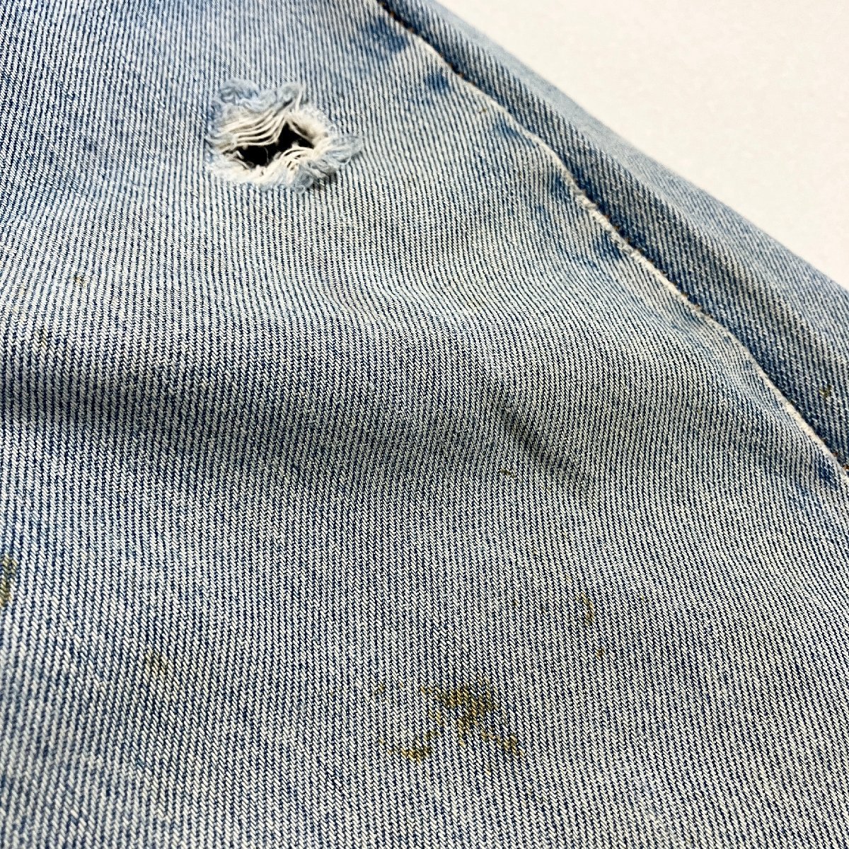 ●80s Levi's リーバイス ヴィンテージ ボタン裏653 旧16工場 デニムパンツ 赤耳 セルビッチ ボタンフライ USA製 ブルー系 メンズ 0.64kg●_画像8