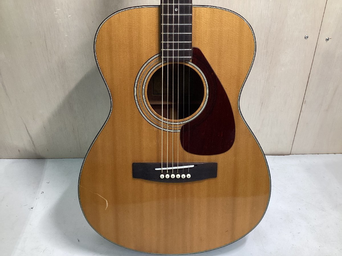 ★YAMAHA アコースティックギター FG-130 6弦張替 音出OK おまけハードケース付 現状品 4.85kg★_画像4