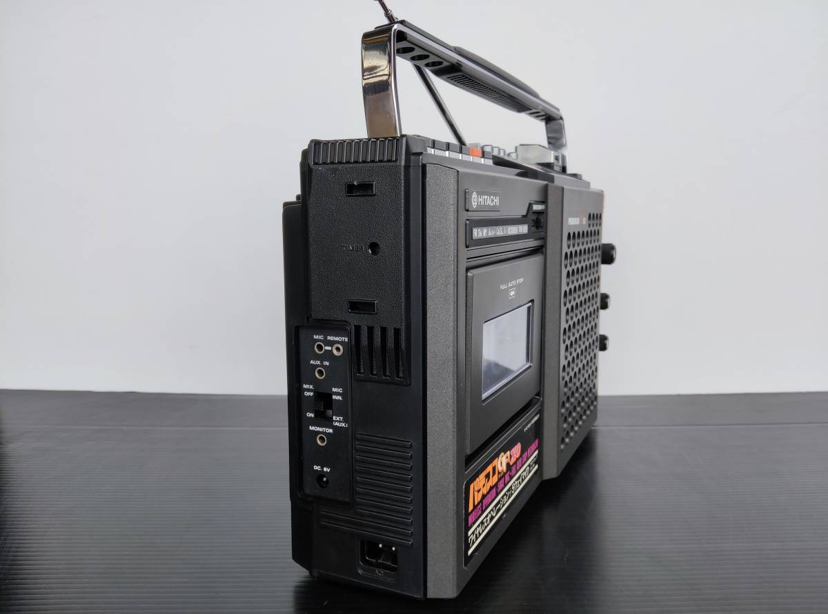 HITACHIラジカセretroパディスコTRK5050,GF-XO＊中古動作品＊,昭和のレトロラジカセ,整備品,カセットも使えます!美品_画像7