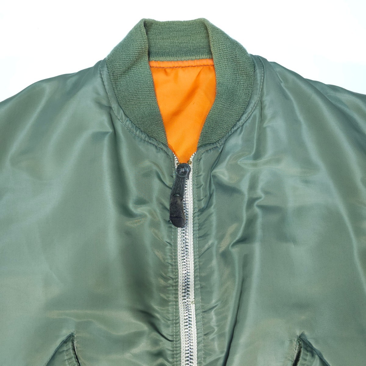 USA made AVIREX Avirex company manufactured MA-1 flight jacket S America made military jacket American made Vintage MA1 army thing jacket green green 