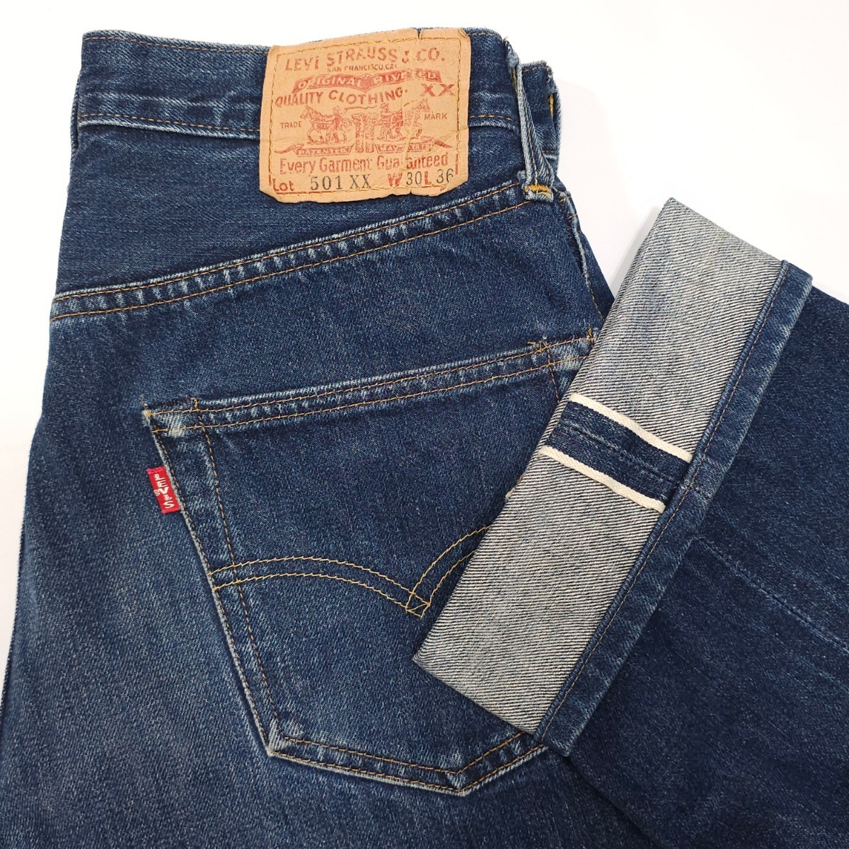 米国製Levi'sリーバイス☆501XXヴィンテージ復刻30ジーンズ☆BIGEビッグEバレンシアUSA製アメリカ製555☆