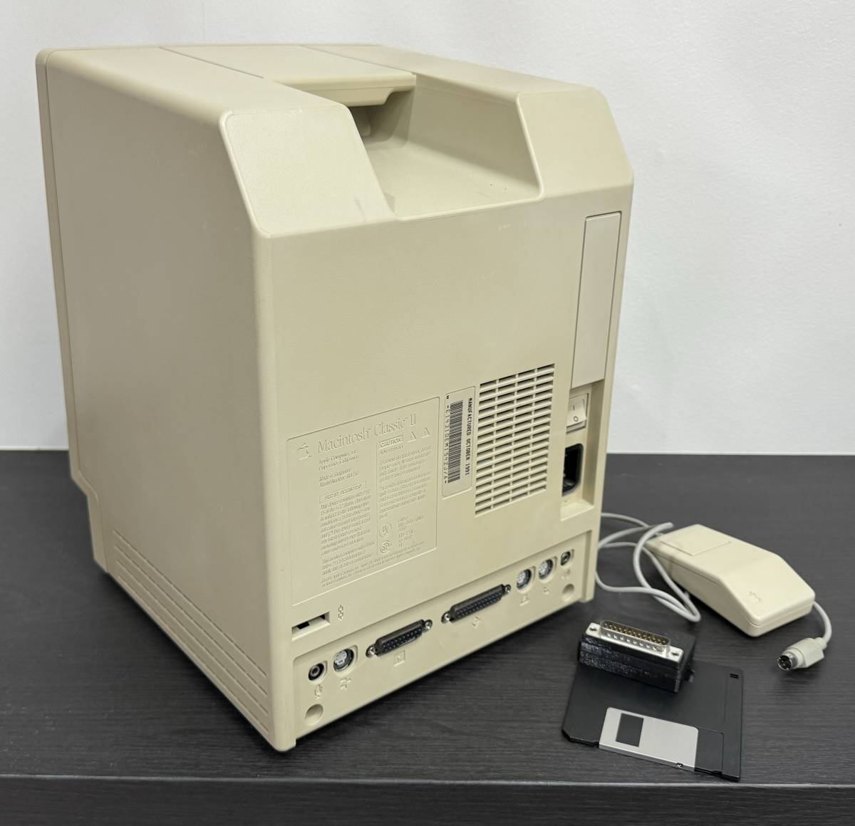 Apple Macintosh Classic II　+　BlueSCSI　+　マウス　+　FPUカード　メンテナンス済み・動作・美品_画像2