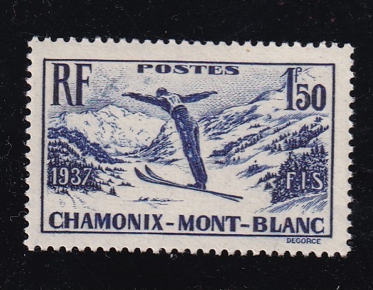 ◎フランス・記念≪シャモニー・モンブラン国際スキー選手権≫1937年/NH/1種完/Scott#322 _画像1