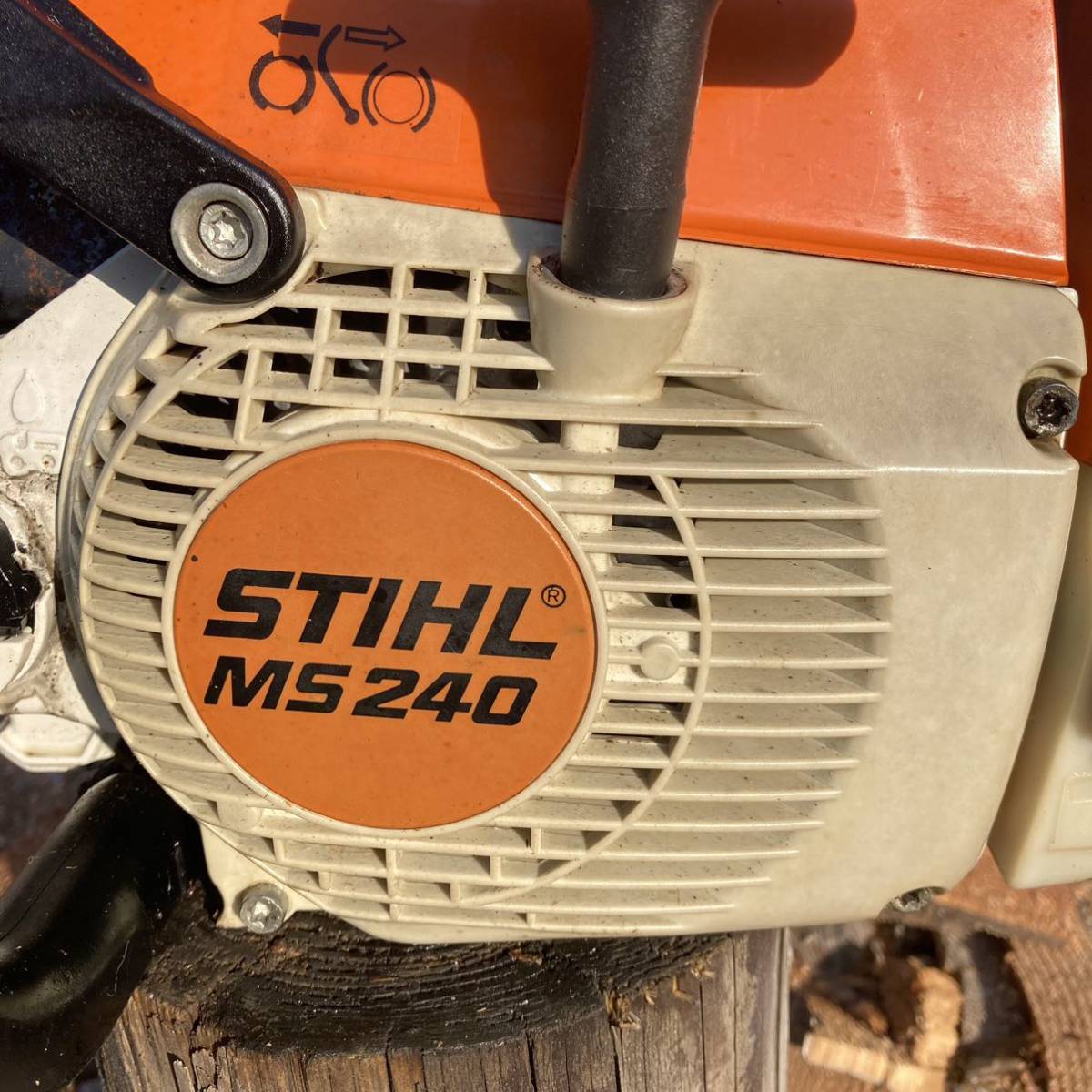 STIHL スチール エンジンチェーンソー プロ用 MS240 バー40cm エンジン快調動画 キャブ 燃料ホース フィルター タンクOリング新品の画像4