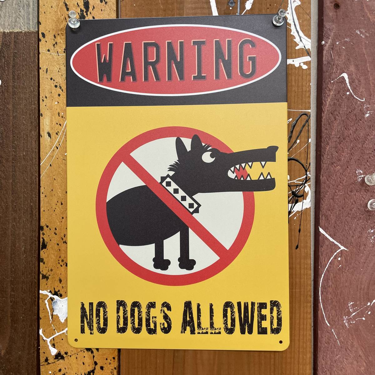 2枚 新品 壁掛けプレート おしっこ禁止 犬の散歩お断り 迷惑 警告版 立入り禁止 いぬ イヌ 糞 うんこ うんち トイレ 金属パネル ブリキ看板