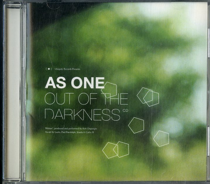 D00109775/CD/アズ・ワン(AS ONE)「Out Of The Darkness (2004年・URCD-158・ブロークンビート・フューチャーJAZZ・ディープハウス・HOUS_画像1