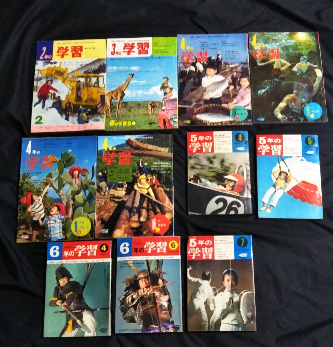 即決 レトロ 昭和 １９６０～１９７０年代 二年～六年の学習 2年～6年の科学 こどもの光 中三時代 当時物学習本 他まとめて 28冊の画像5