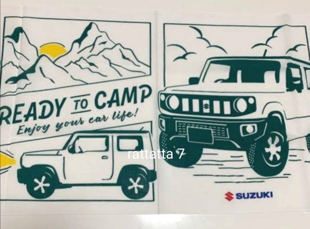 ☆非売品☆SUZUKI☆Jimny☆スズキ☆ジムニー☆手ぬぐい☆シープ☆販促品☆ミニカー☆車