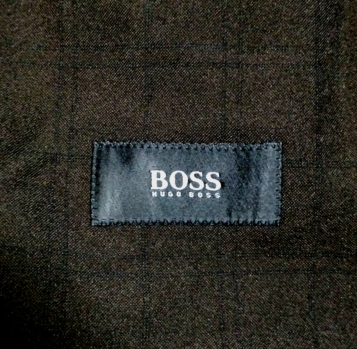 Hugo Bossヒューゴボス ロングコート50 黒茶系【良品】ヒューゴボスジャパン正規_画像5