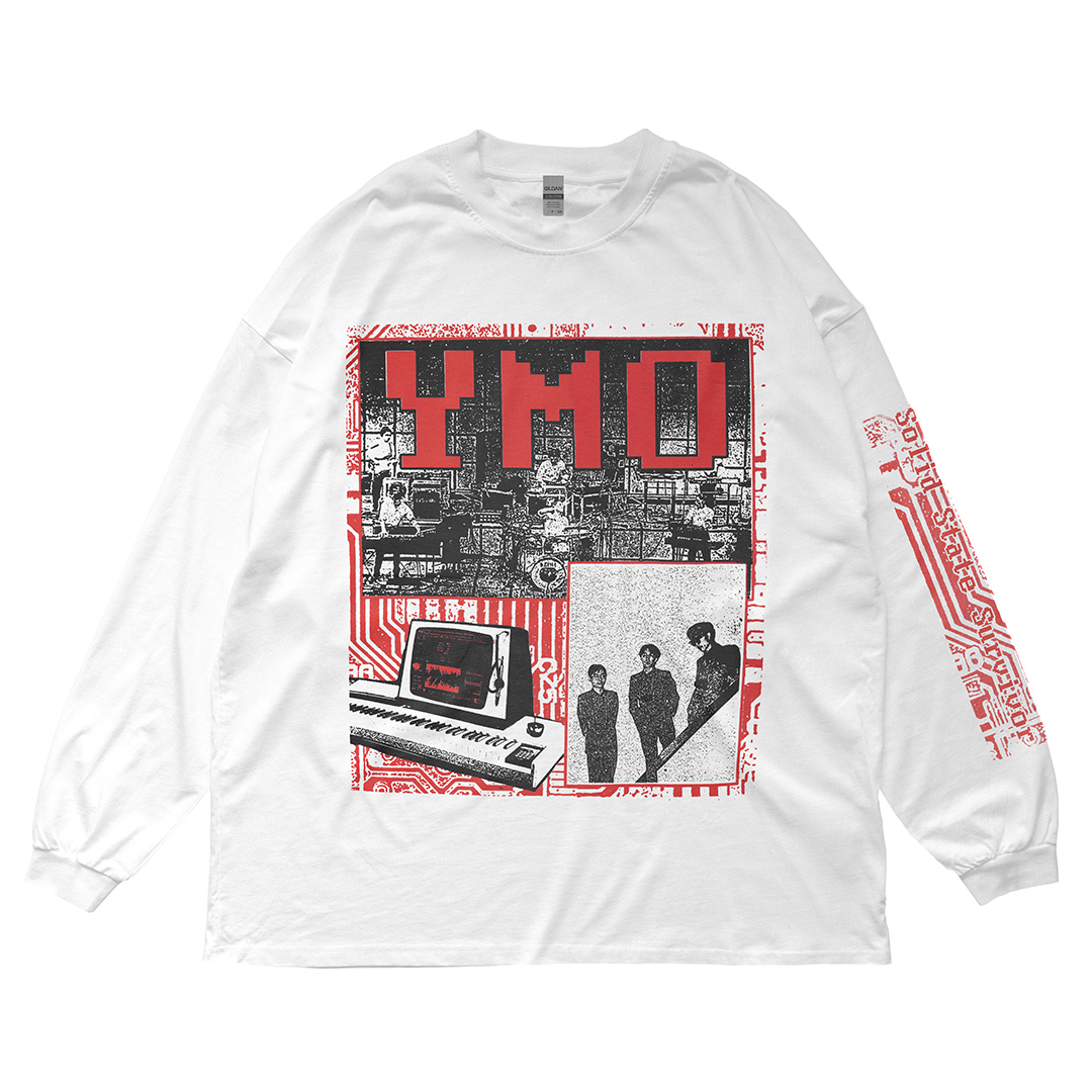 XL YMO イエローマジックオーケストラ 坂本龍一 高橋幸宏 細野晴臣ロンT_画像1