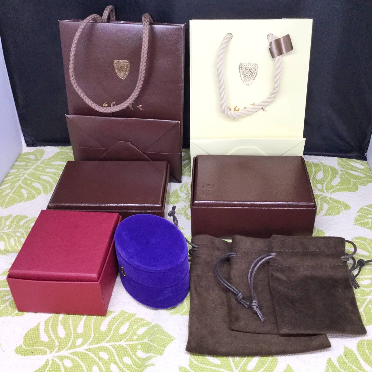 ( 2 10 .) Agete agete коробка box бумажный пакет ювелирные изделия кейс сумка 