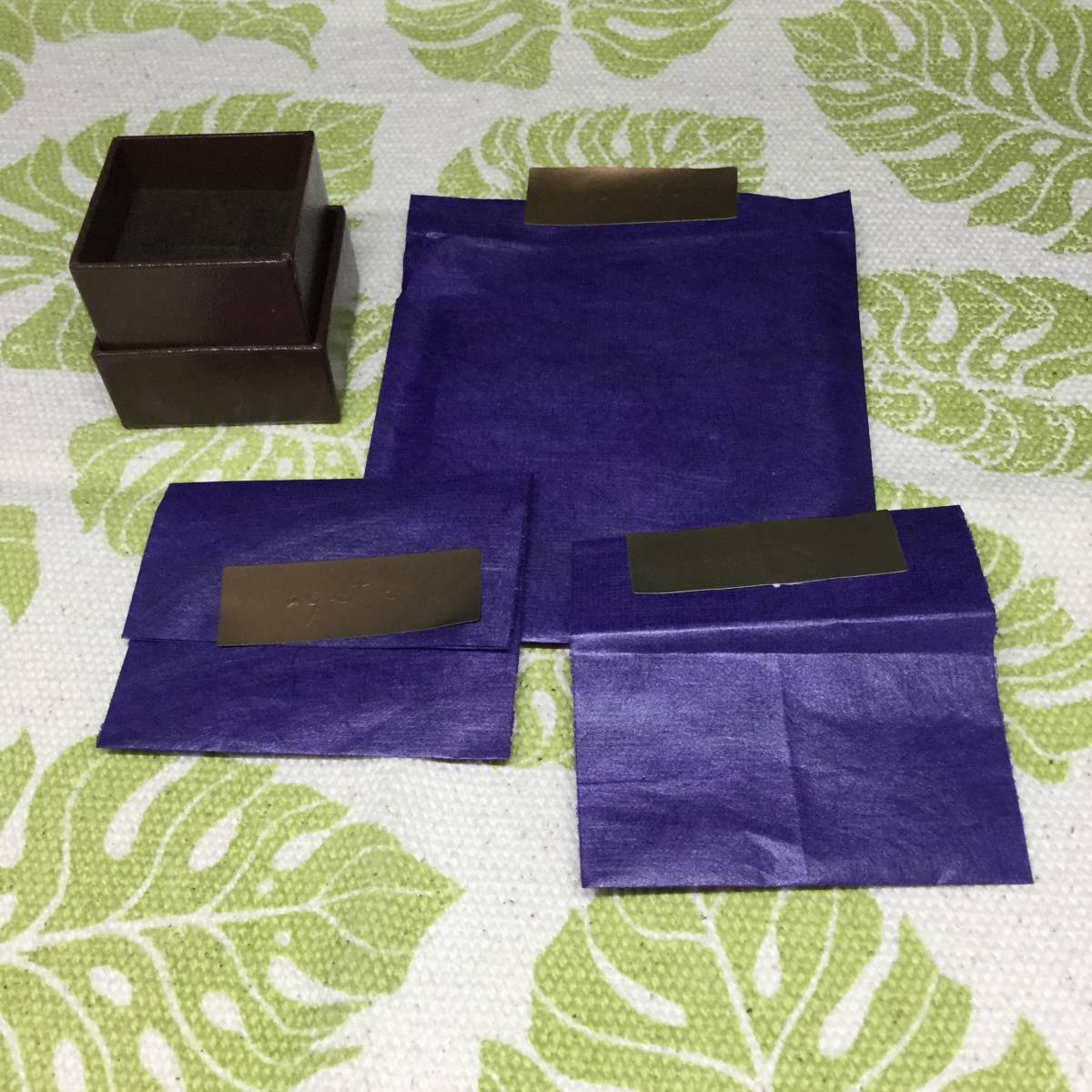 （二十一） アガット agete 　箱　ボックス　紙袋　ジュエリーケース　ポーチ　紫保護袋_画像5