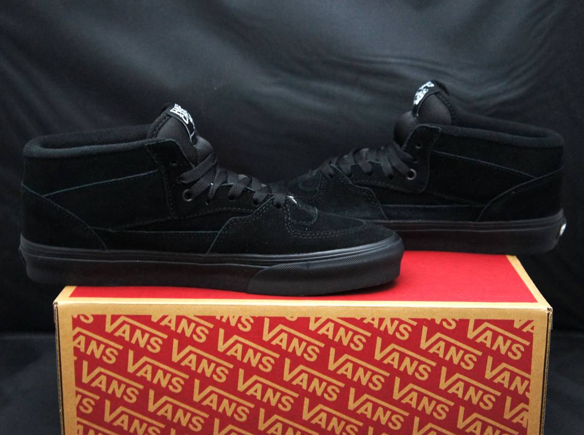 SALE！【新品】US10 28cm VANS バンズ HALF CAB ハーフキャブ BLACK/BLACK 国内正規品_画像5