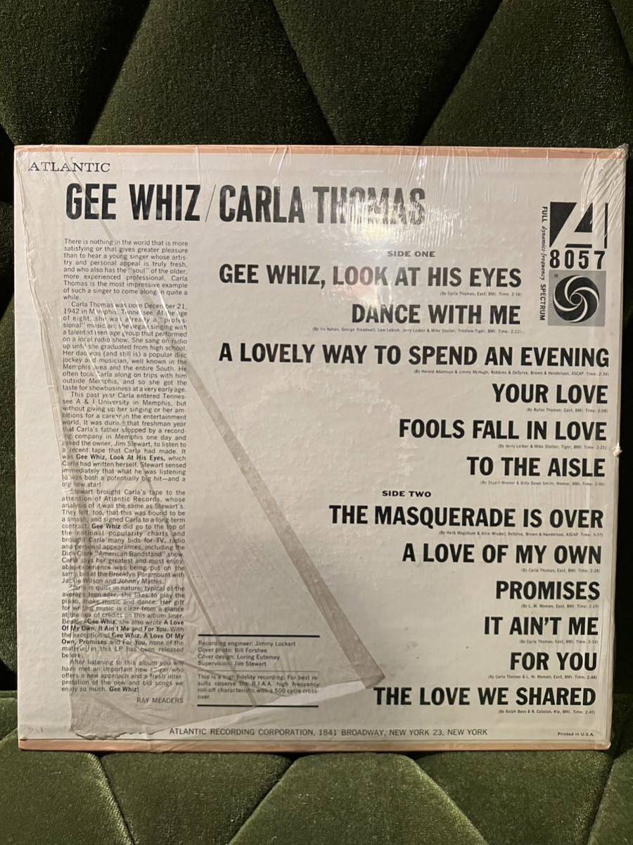 USオリジナルMONO！Carla Thomas Gee Whizサザンソウル名盤シュリンク付き_画像2