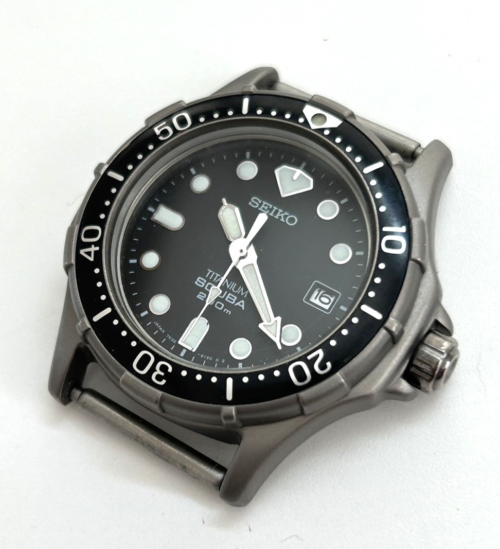 B27)100円～SEIKO/セイコー 200m チタニウムスキューバ 7N35-6110_画像1