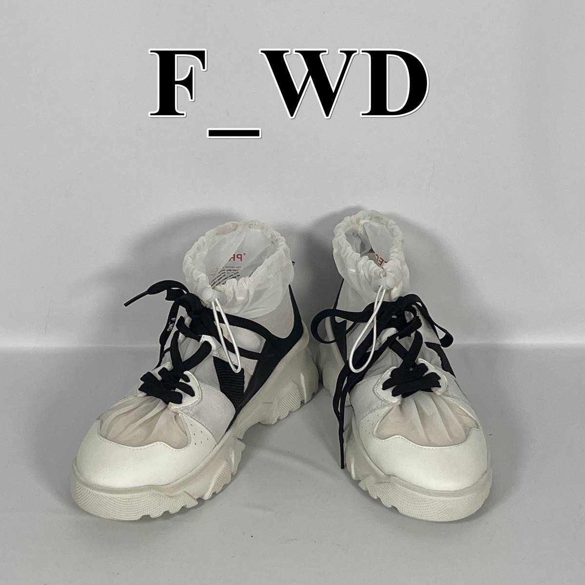 【未使用品】F＿WD フォワード スニーカー Gommato Fluoyellow 白