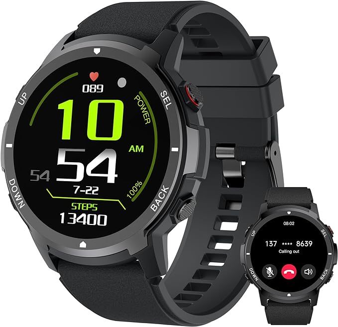 スマートウォッチ 丸型 メンズ 1.32 インチ大画面 スポーツウォッチ Bluetooth通話 smart watch IP68防水 iPhone/Android対応/607_画像6