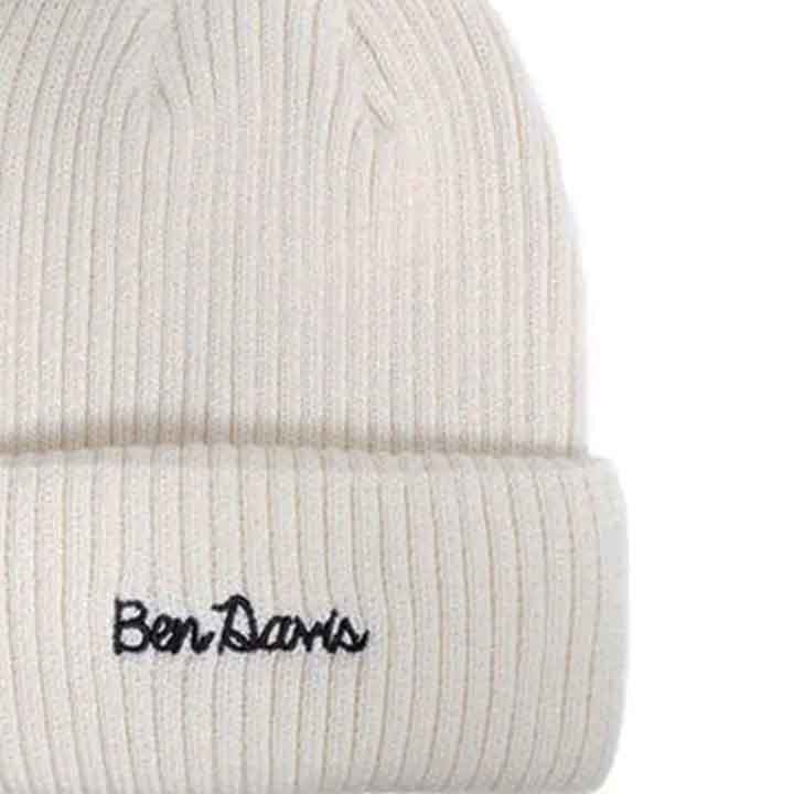 大特価新品/未使用BEN DAVIS Mix Knit Cap WHITE コットン ミックス ニット キャップ ( BDW-9526)帽子 ニットキャップ_画像4