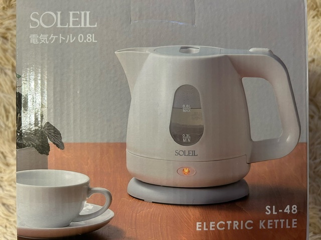 * soleil * electric kettle *0.8L*SL-48* Asahi *SOLEIL*800ml*( unused goods )*