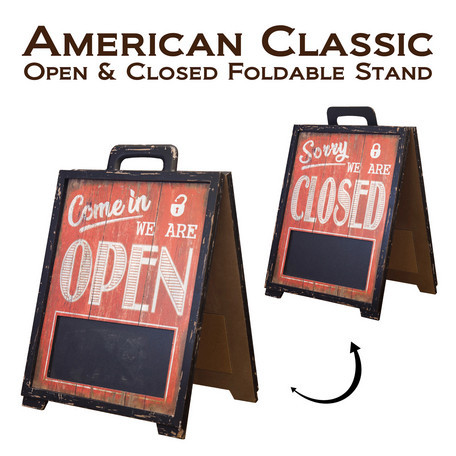  american * Classic [OPEN & CLOSED folder bru stand ] both sides type 