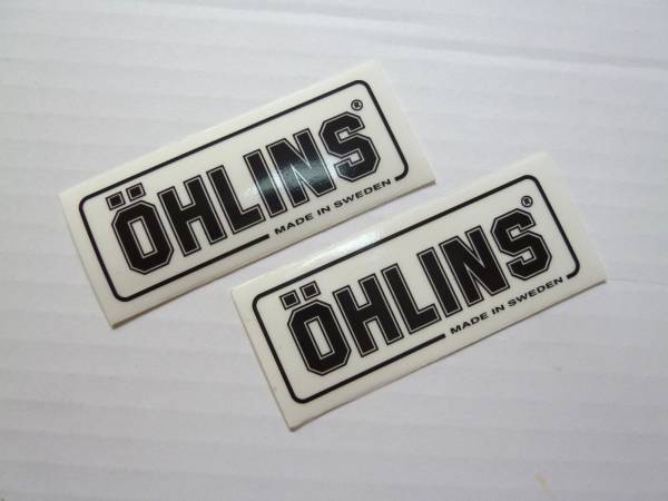 【2枚】純正 オーリンズ OHLINS リアサス用クリアステッカー リアショック 正規輸入品_画像1
