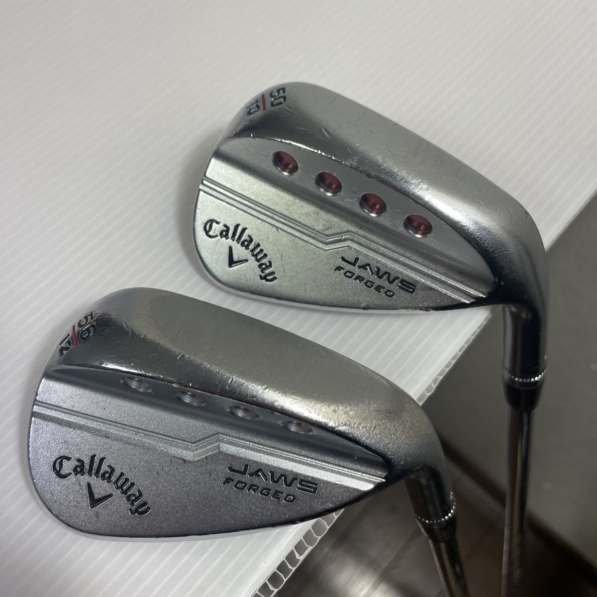 ウェッジ2本セット Callaway JAWS FORGED 50° 56° MODUS3 TOUR105 Sフレックス キャロウェイ ジョーズ フォージド モーダス105 番1905_画像1