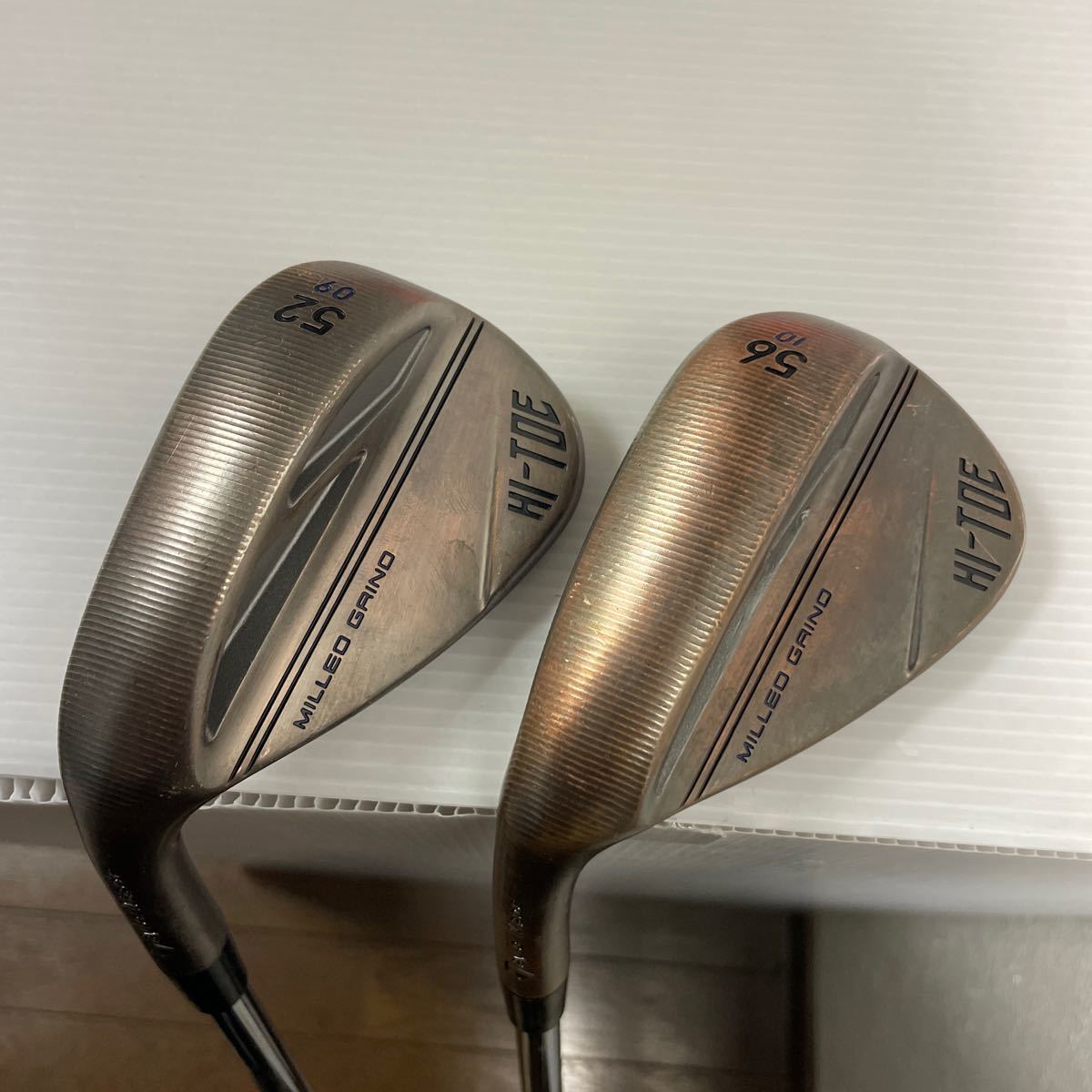 レフティー ウェッジ2本セット テーラーメイド MILLED GRIND HI-TOE3 52° 56° KBS HI-REV 2.0 115 ミルドグラインド ハイトゥ3 左 番1998の画像1