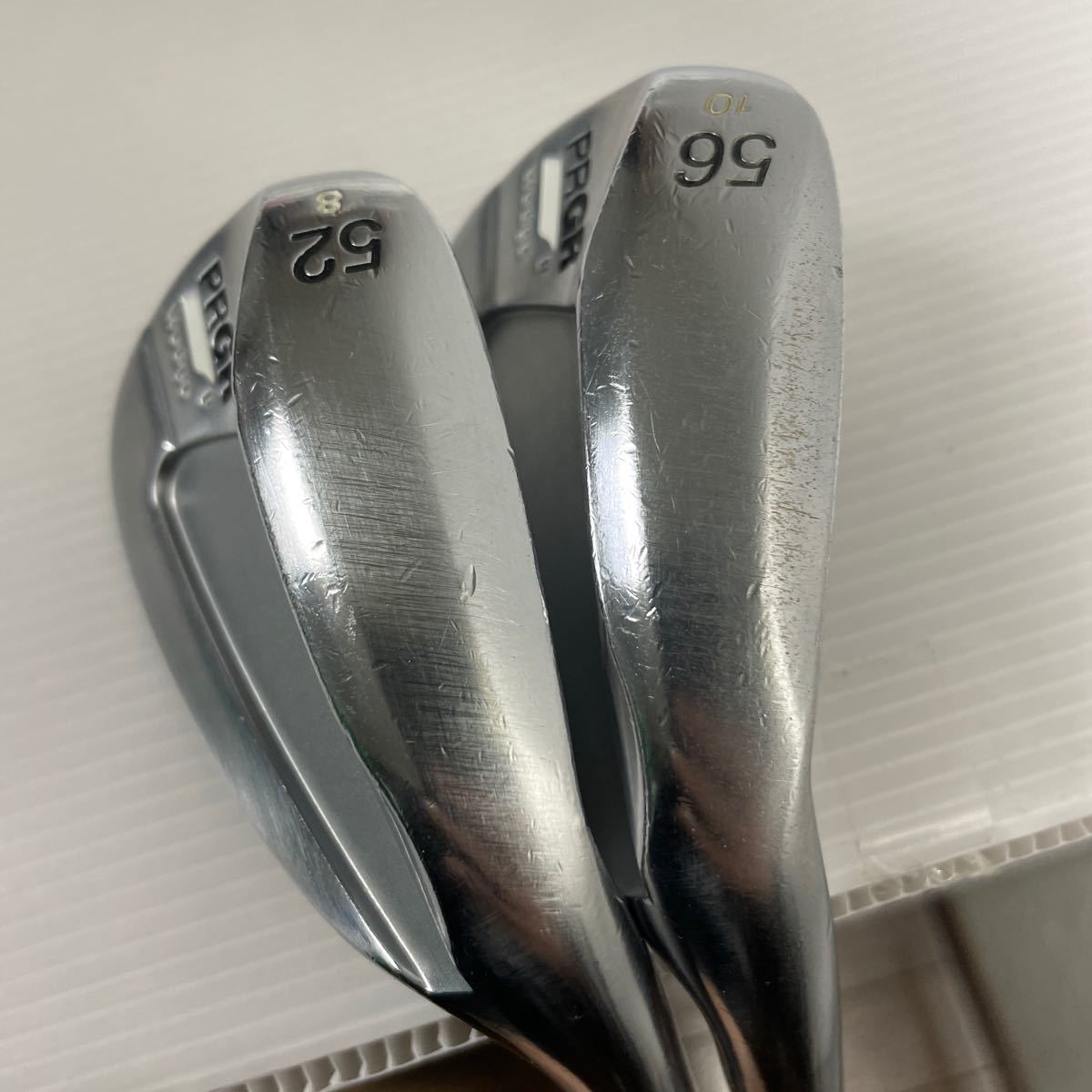 ウェッジ2本セットPRGR 0 WEDGE 52°/8° 56°/10° MODUS3 TOUR120 Sフレックス プロギア ウェッジ モーダス120 番2074_画像4