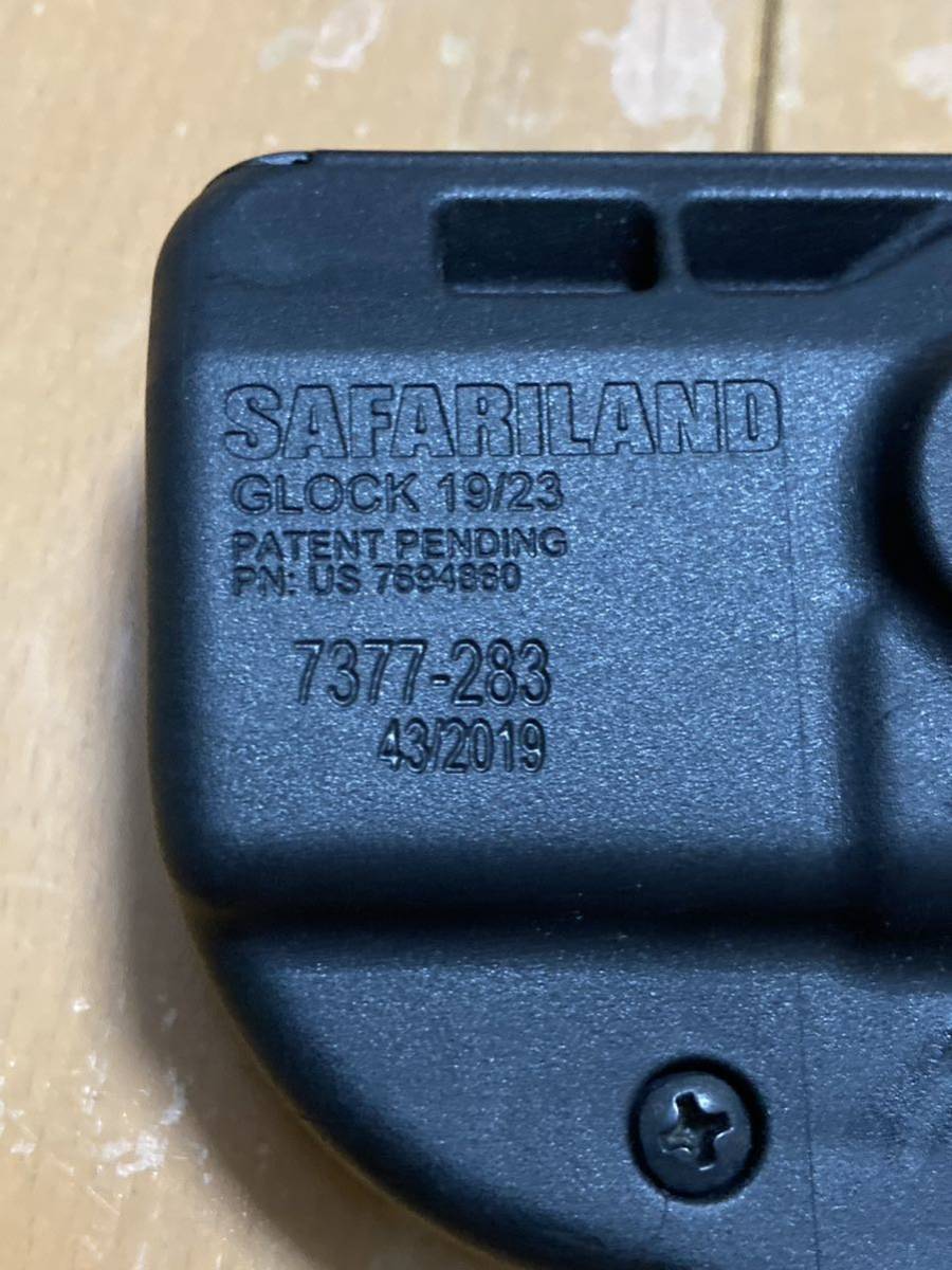 実物 旧型 サファリランド Safariland 7377 7ts ホルスター Glock 19 22 右利き用 G19 BK 黒 ブラック 東京マルイ対応_画像3