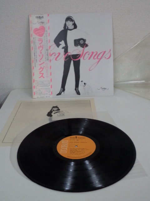  Takeuchi Mariya /lavu*songs obi attaching LP beautiful record 