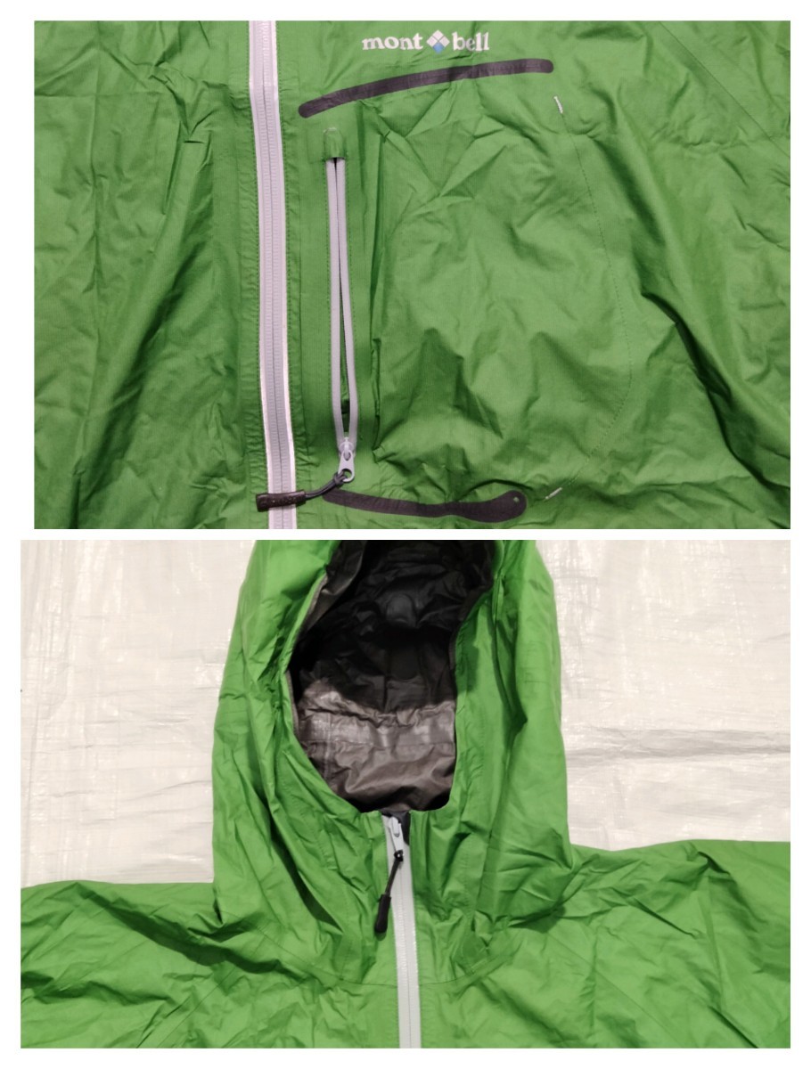 モンベル mont-bell トレントフライヤー ジャケット ゴアテックス　マウンテンパーカ　goretex mountain PARKA montbell XL フード付　_画像9