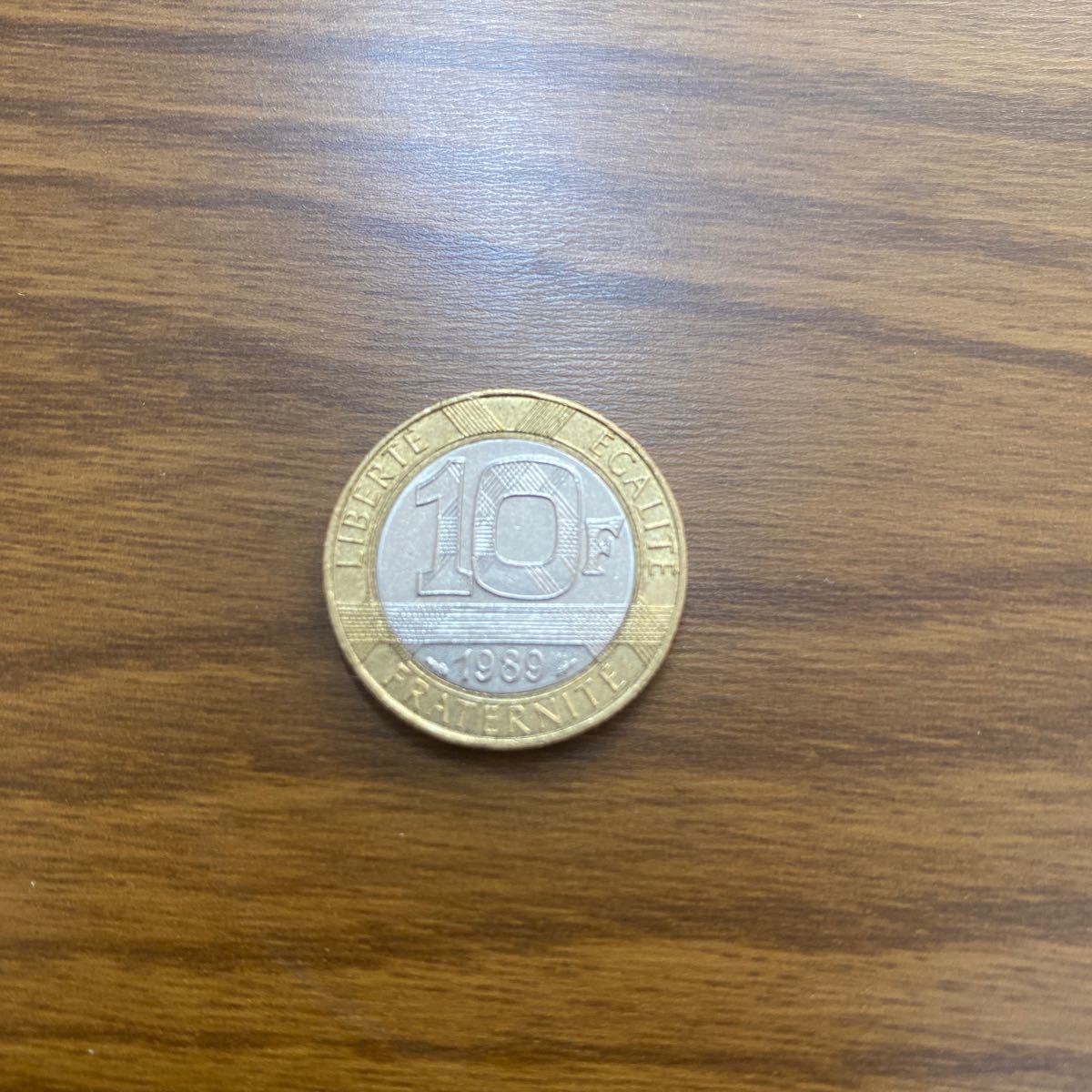 フランス 旧10フラン硬貨 バイメタル 1989_画像1