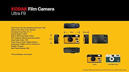 【タイムセール】 フォーカスフリー Kｏｄａｋ Uｌｔｒａ F9 フィルムカメラカメラ 35ｍｍ － 再利用可能 フラッシュ内蔵_画像8