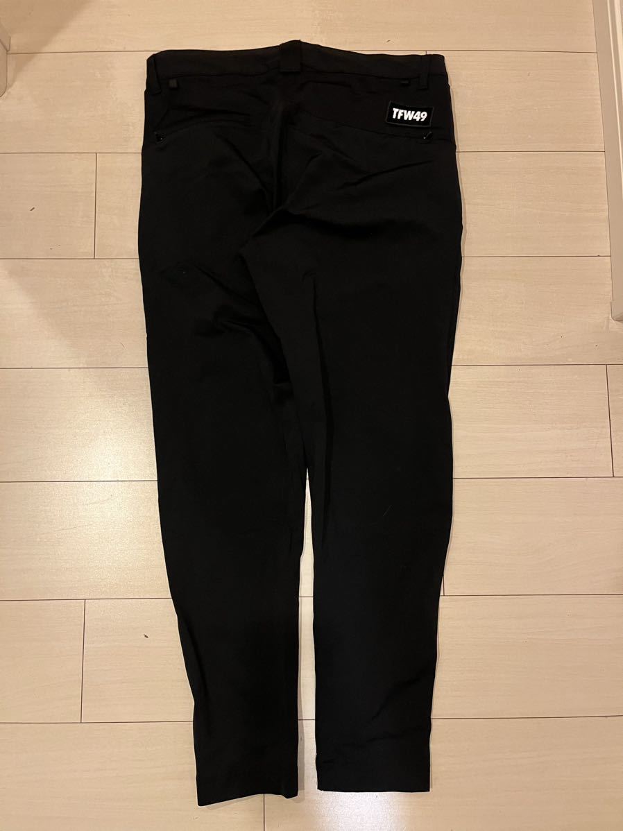 ■美品■ TFW49 ANKLE SLIM PANTS size,M BLACK ブラック パンツ ゴルフ golf junhashimoto ブリーフィング スキニーパンツ _画像8