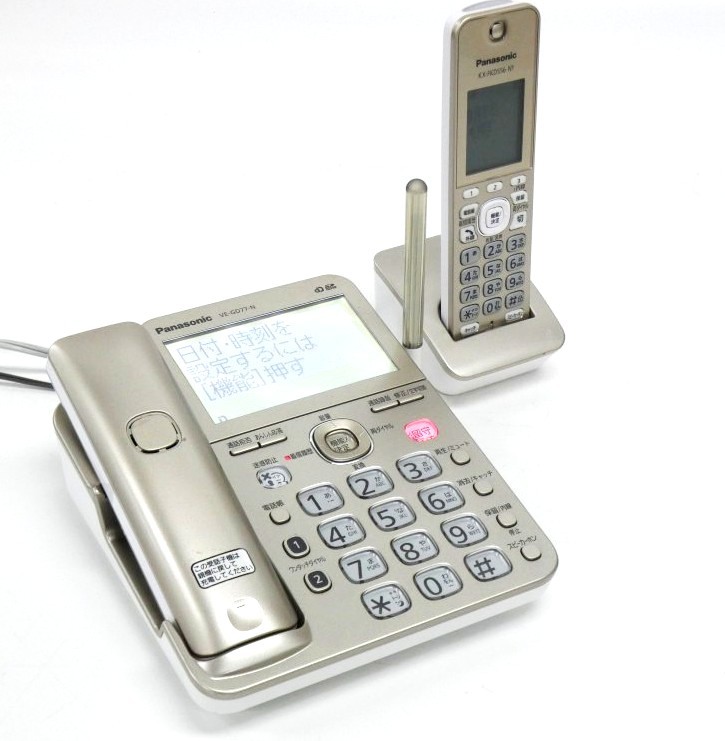 Y686Yちょる【固定電話】Panasonic デジタルコードレス電話機 RU・RU 