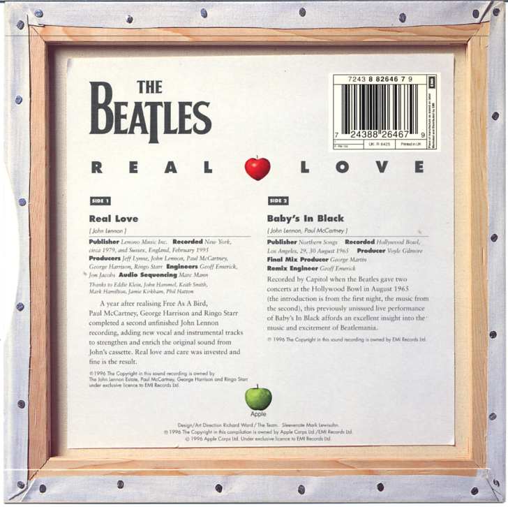 HS268■THE BEATLES■REAL LOVE(EP)UK盤_画像2