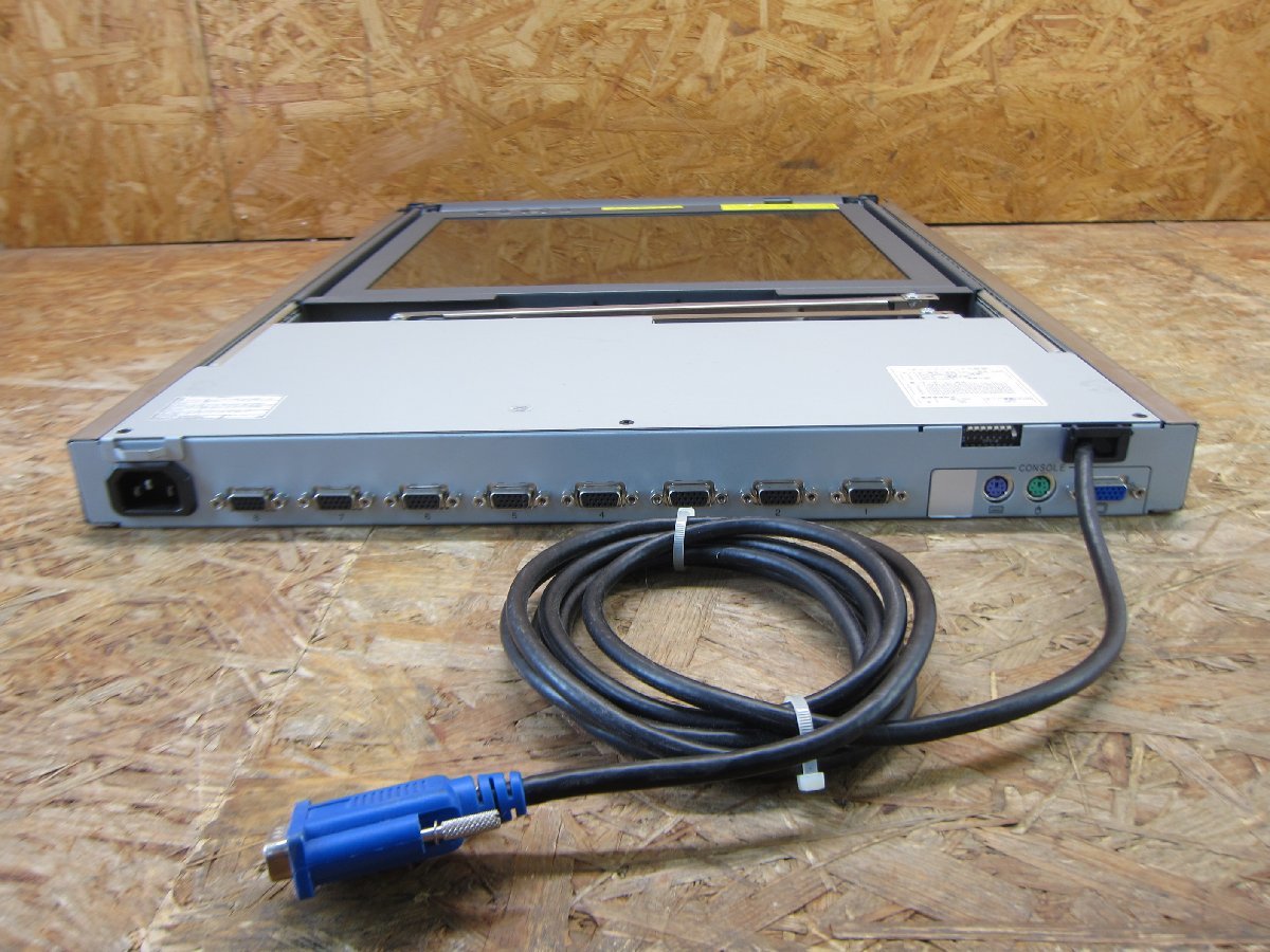 * operation verification OK Fujitsu component FD-M008AT 17 -inch LCD monitor do lower KVM switch built-in VGA:SXGA 1280×1024 present condition goods *M278