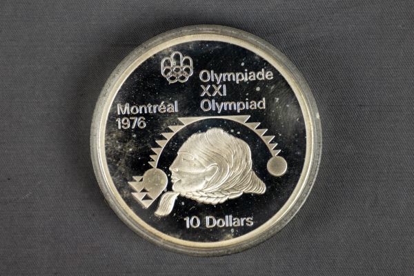 T01-1786 銀貨 シルバー 記念メダル 記念銀貨 10マルク 5点セット ミューヘン モントリオール オリンピック コインプルーフセット_画像10