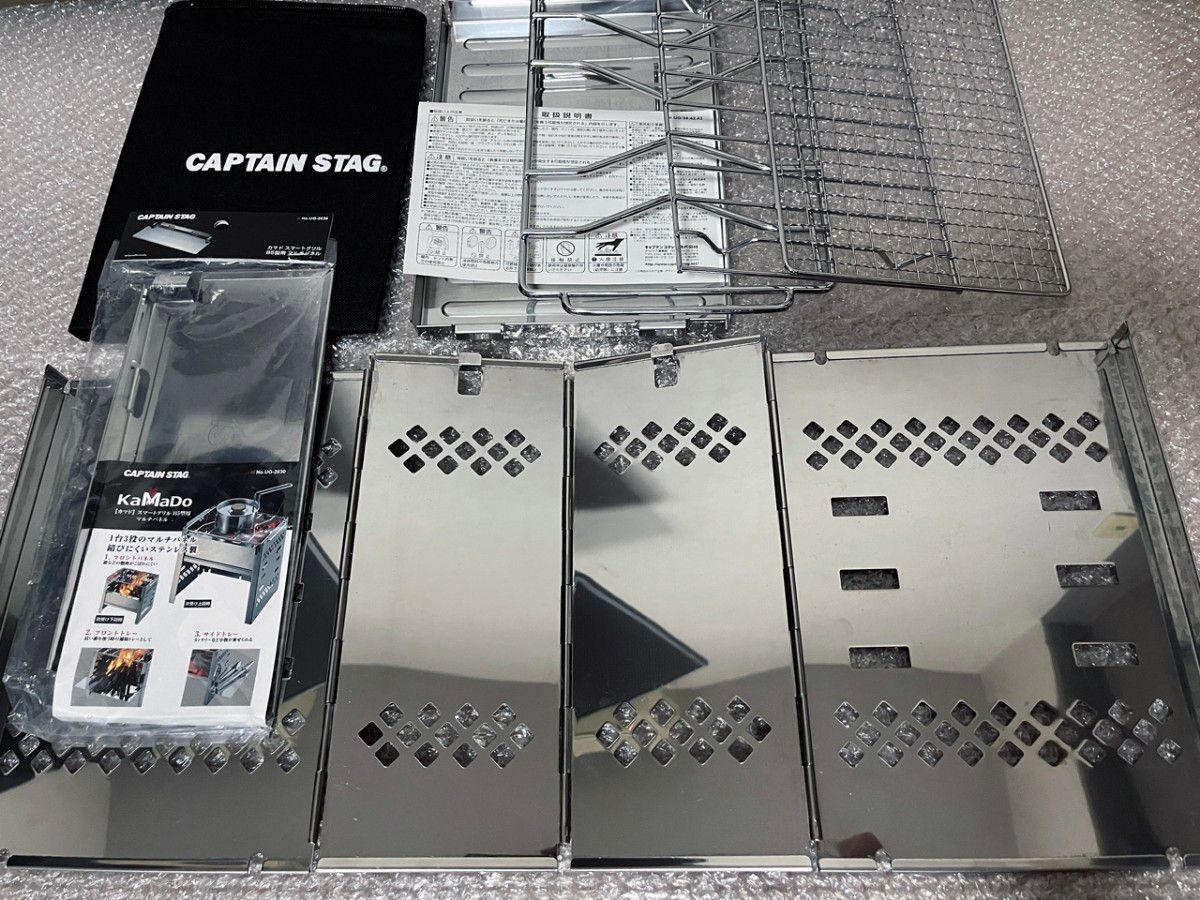 未使用 店頭展示品 CAPTAIN STAG カマド スマートグリル B5型 UG-42 新品 マルチパネル UG-2030 