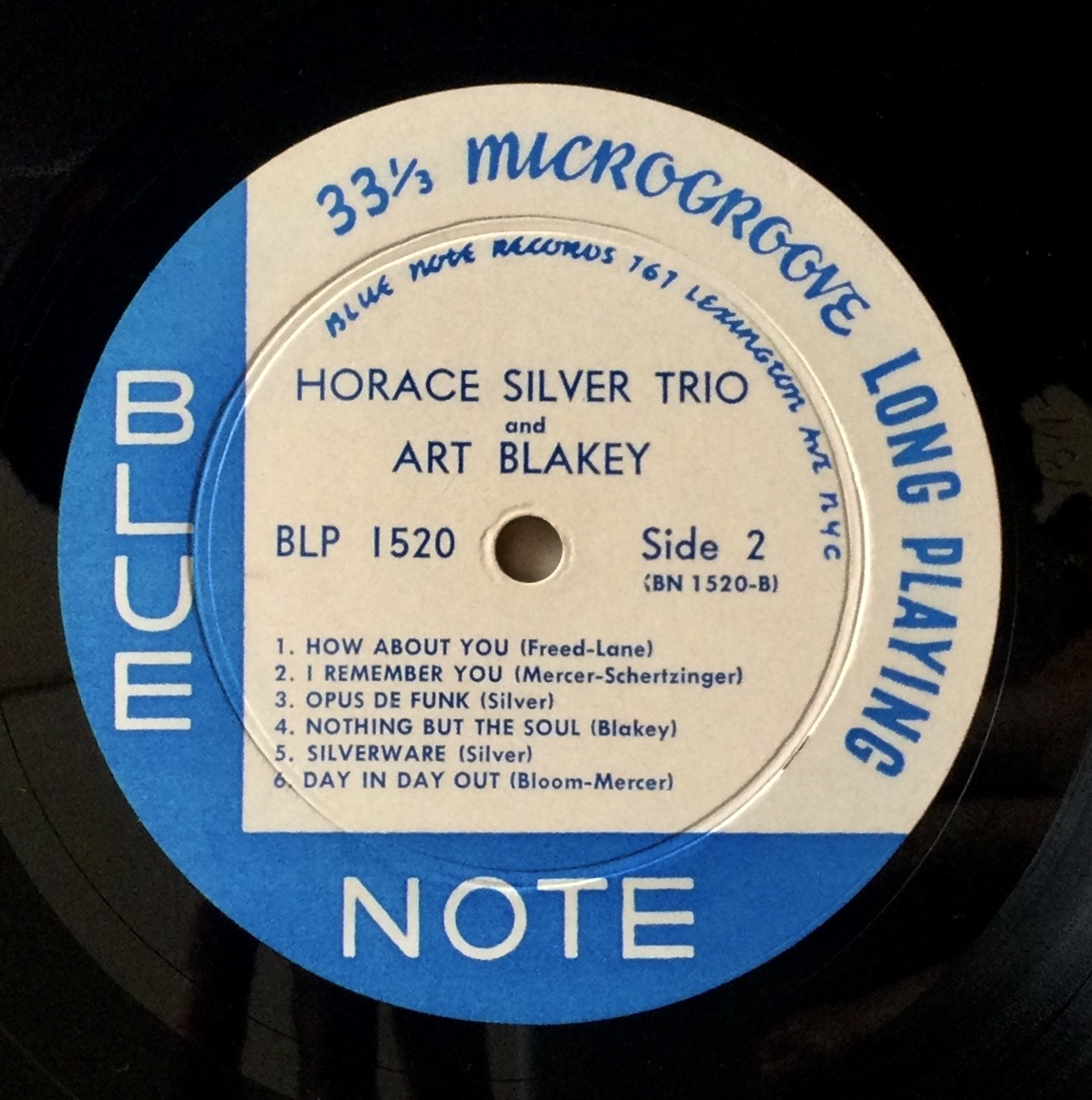 【レコード】・米盤・オリジナル・美盤・ブルーノート・Lexingtonプレス / ホレス・シルバー・トリオ BLUE NOTE 1520の画像7