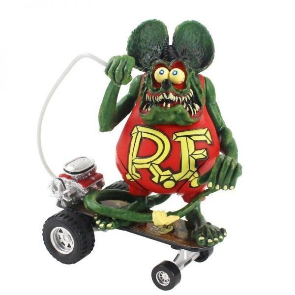 11cmlato fins k skateboard skateboard Rat Fink R.F. figure PVC doll toy model american miscellaneous goods 
