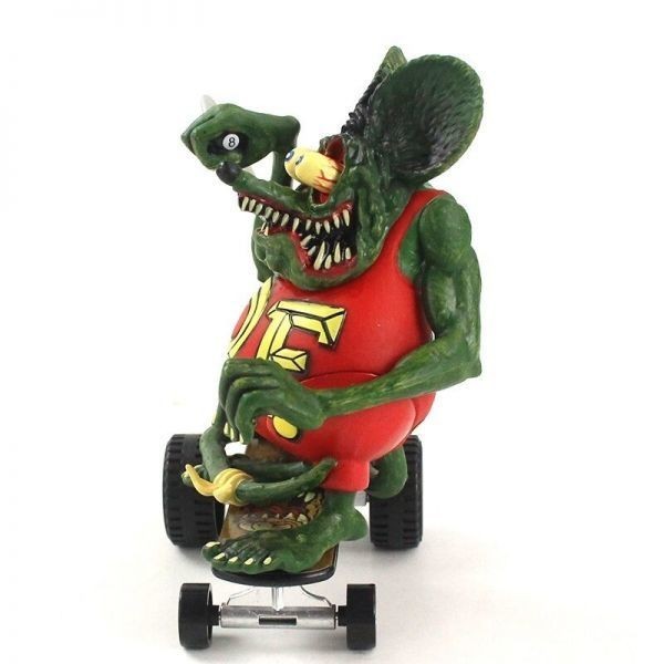 11cmlato fins k skateboard skateboard Rat Fink R.F. figure PVC doll toy model american miscellaneous goods 