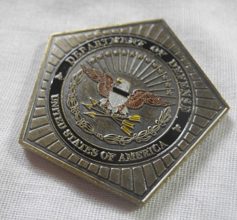 アメリカ ペンタゴン 国防総省五角形 メダル 国章 USA DoD コイン イーグル 記念メダル マーカー_画像4