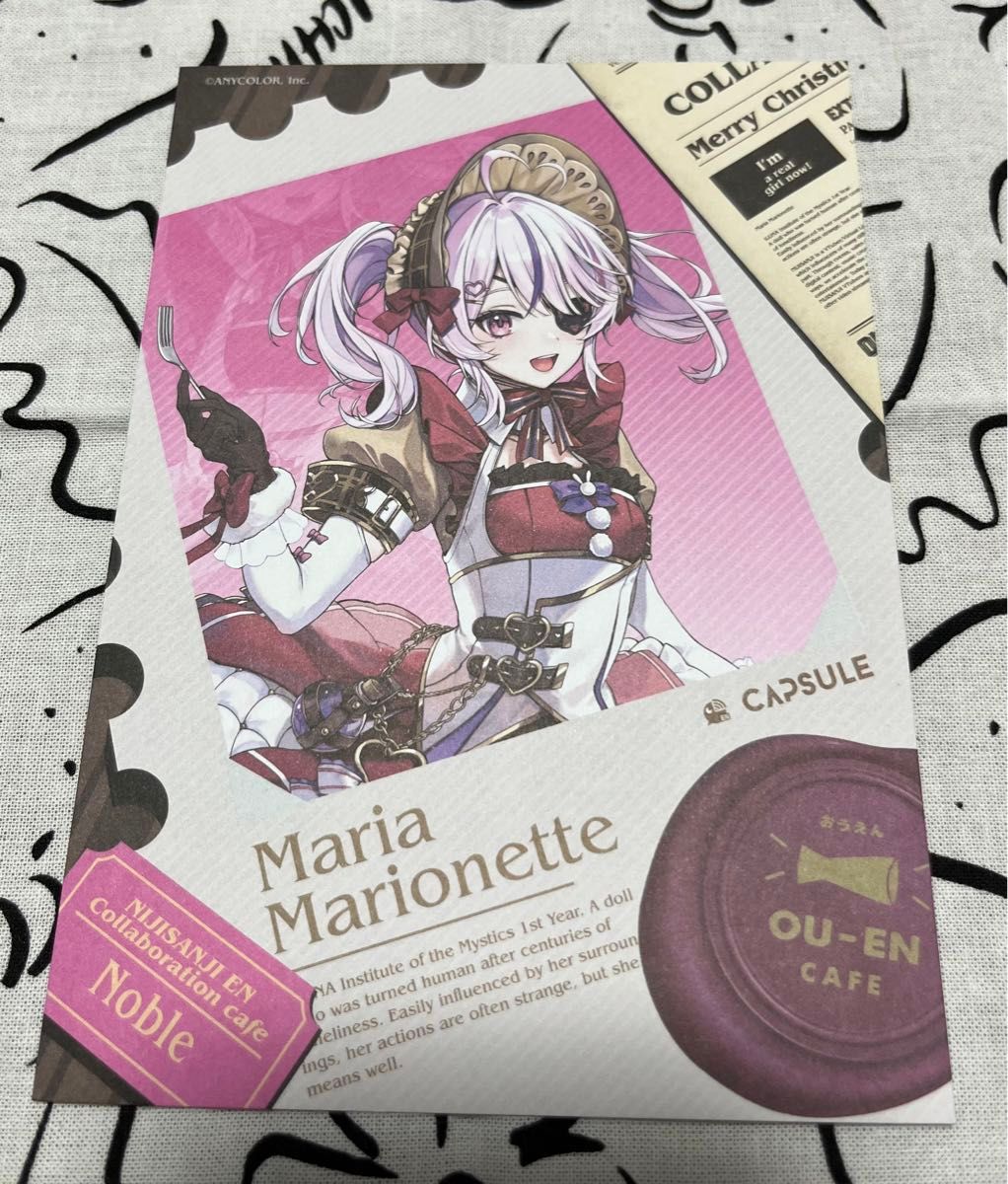 にじさんじEN 台湾コラボカフェ 特典ポストカード マリア マリオ にじさんじEN 台湾コラボカフェ 特典ポストカード マリア マリオ