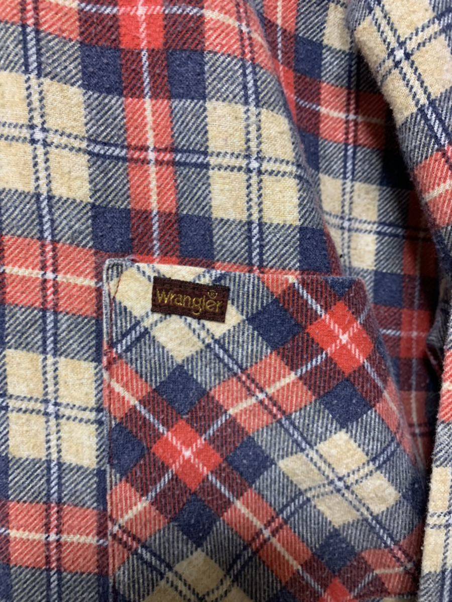 OLD PARK Wrangler 再構築 ZIP FLANNEL SHIRT オールドパーク ジッパー ネルシャツ_画像4