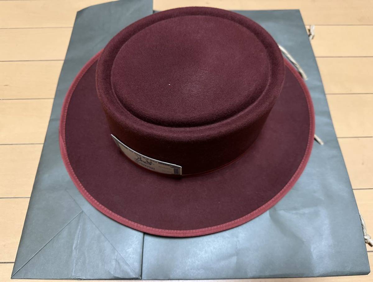 新品未使用 THE H.W.DOG&CO PORK HAT WHIS KY 36帽子 D-00629定価:¥29700円 ハット _画像2