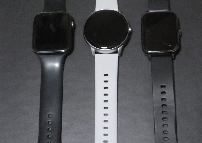 スマートウォッチ Smart Watch 腕時計 YAMAY 防水レベルIP68丸型 SW022 etc.充電切ジャンクx3 検)スマホ Apple GARMIN POLAR FOSSIL HUAWEI_画像3