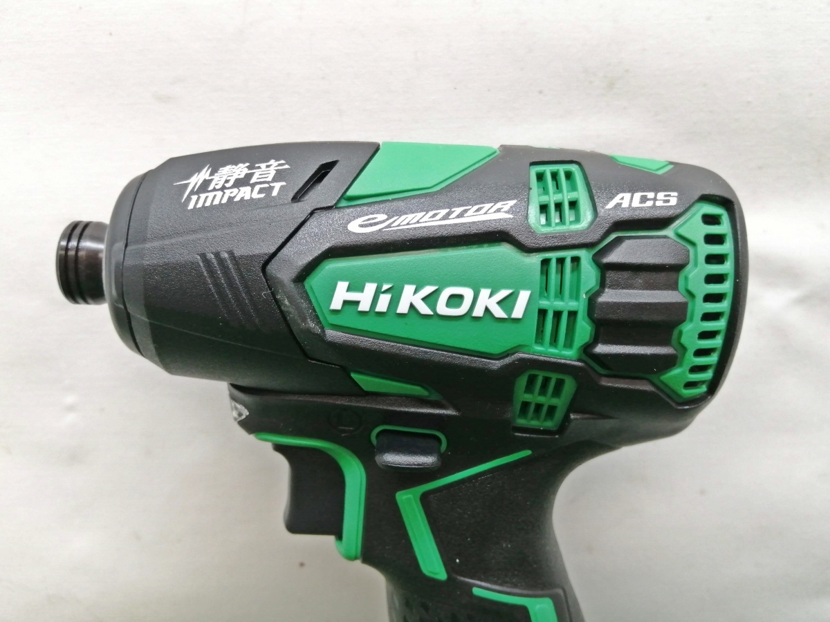 中古美品 HiKOKI 日立工機 18V コードレス 静音 インパクトドライバ WHP18DBL(NN) ②_画像4