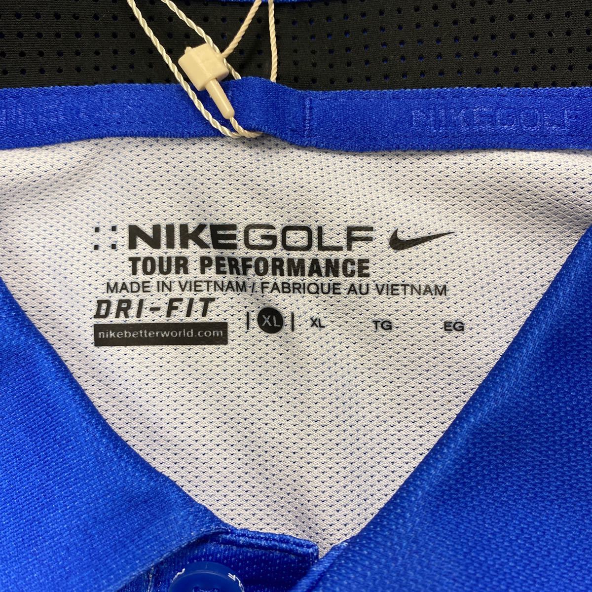 ナイキゴルフ シャツ NIKEGOLF ブルーグラデーション 未使用 サイズXL PGA TOUR オフィシャル_画像3